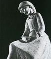 Christos Capralos, My mother, 1940-45, plaster, 73 x 27 x 40 cm